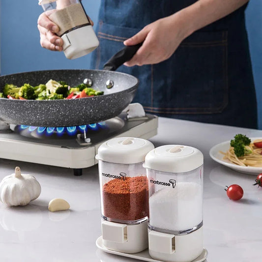 Rotary Seal Kitchen Seasoning Jar Set