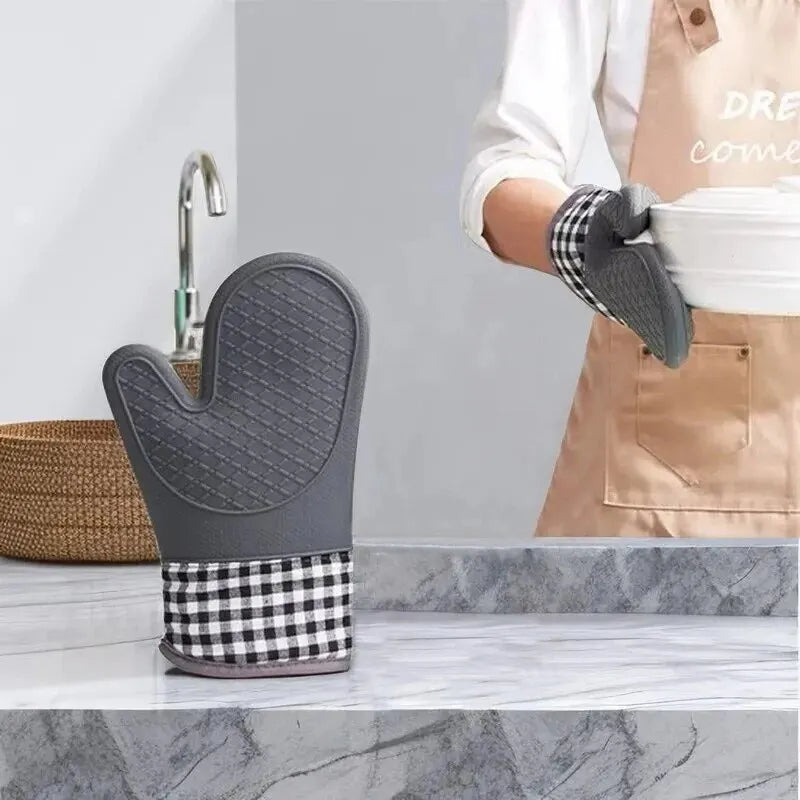 High-Temperature Silicone Baking Kitchen Gloves