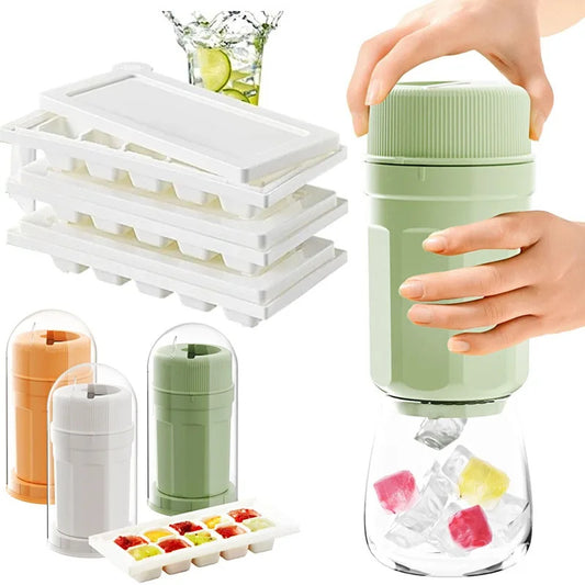 Rotating Ice Cube Tray with Lid