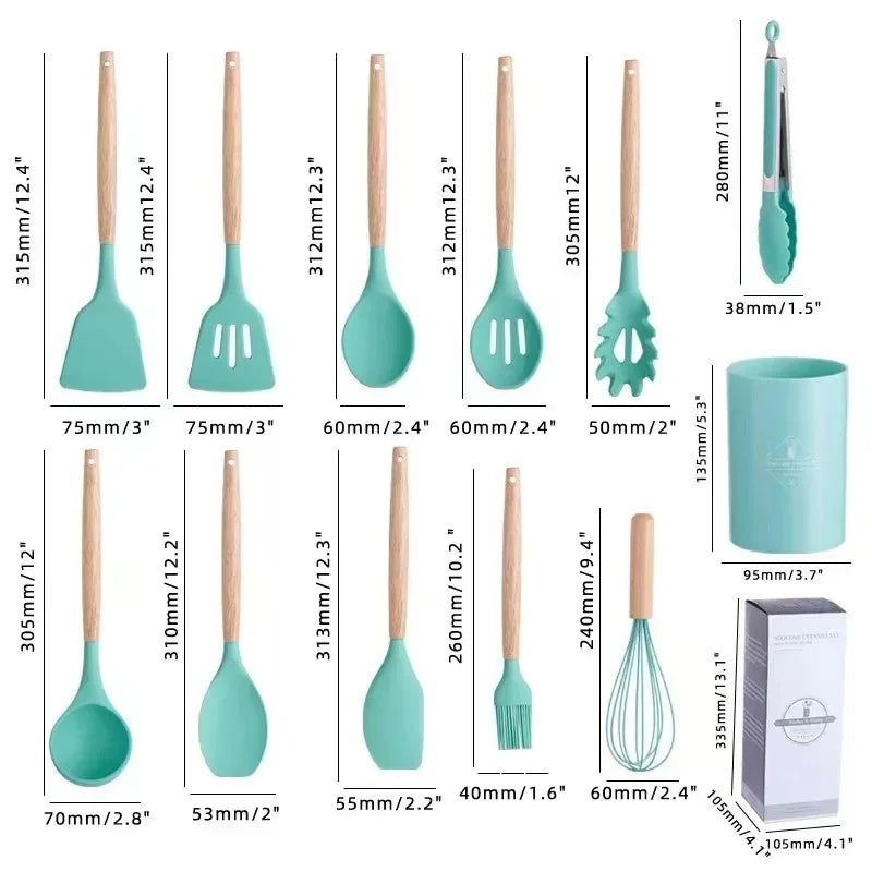 9-Piece Silicone Kitchen Set