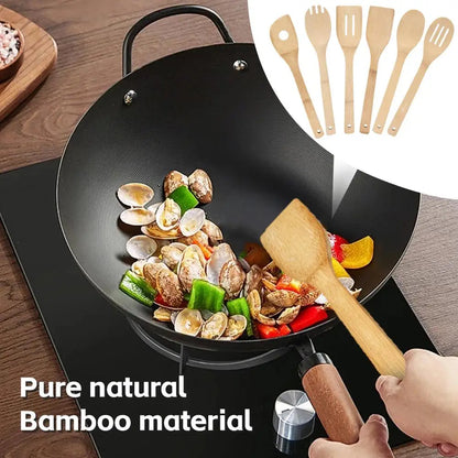 Bamboo and Wood Kitchen Tableware Essentials