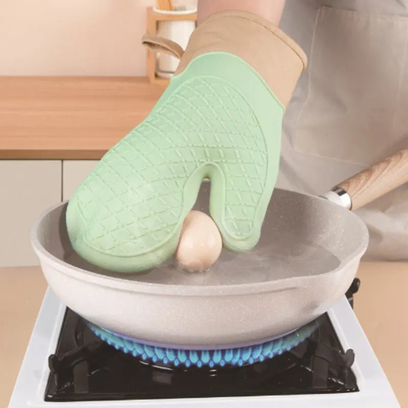 High-Temperature Silicone Baking Kitchen Gloves