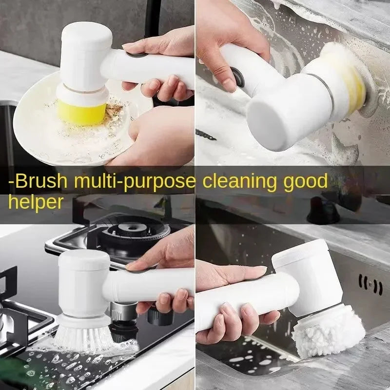 Kitchen Supplies Multifunctional Brush – Electric Scrubber