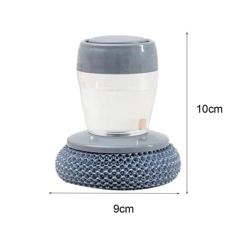 Kitchen Soap Dispensing Palm Brush Cleaner