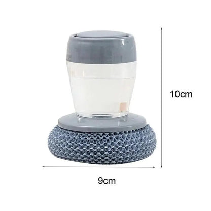 Kitchen Soap Dispensing Palm Brush Cleaner