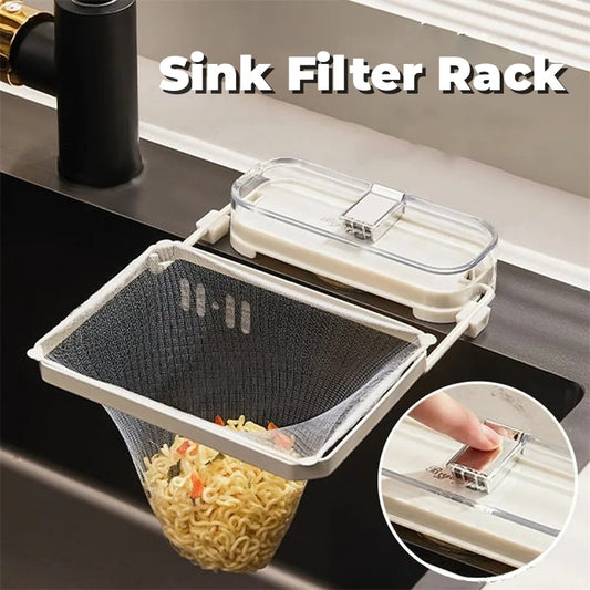 Kitchen Sink Filter Rack – Suction Cup Drain Rack / Strainer